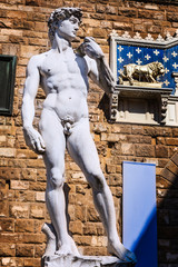 Michelangelo's David Skulptur, Florenz, Italien