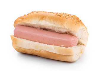 Hotdog with sausage roll.