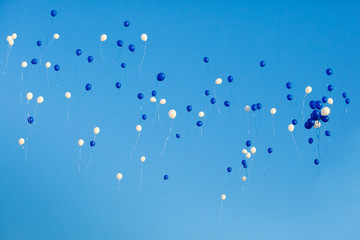 balloons in the sky