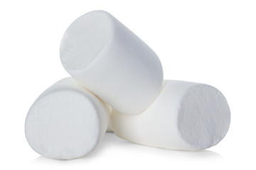 Marshmallow isolated on white background