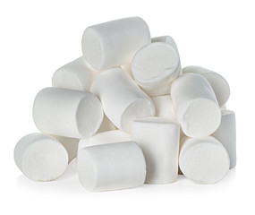 Marshmallow isolated on white background