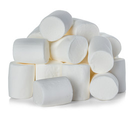 Marshmallow isolated on white background