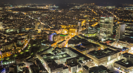 frankfurt am main germany cityscape at night