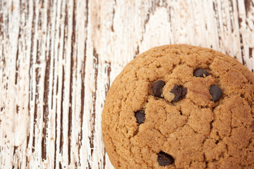 oat cookies on wooden table