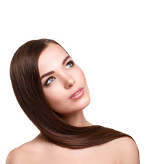 Fototapeta premium Woman with beautiful long hair