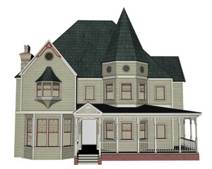 Victorian house - 3D render