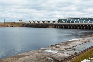 River dam