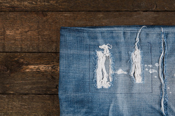 Jeans with holes
