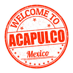 Welcome to Acapulco stamp