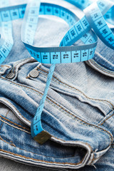 Jeans and a measuring tape