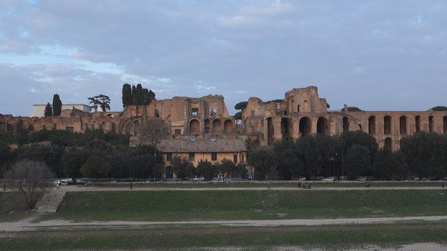 The Roman Forum on Palatine Hill in Rome, Italy