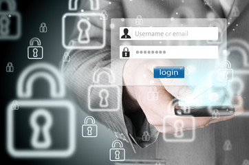 Fototapeta premium login and password