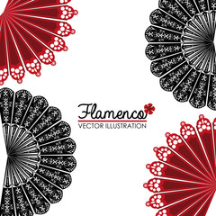 Flamenco design, vector illustration.