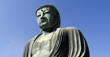 Fototapeta premium Daibutsu and Kamakura Sky