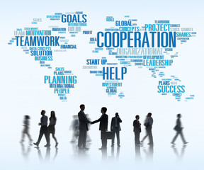 Coorperation Business Coworker Planning Teamwork Concept