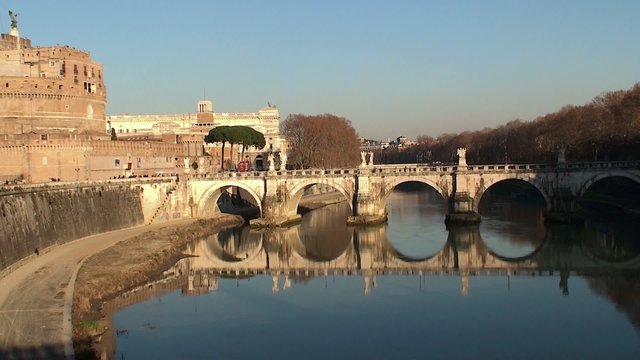 Bridge of Hadrian (Ponte Sant'Angelo). Rome