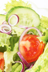 closeup of fresh salad, healthy food