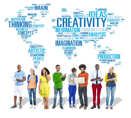 Fototapeta premium Creativity Artistic Imagination Inspiration Innovation Concept