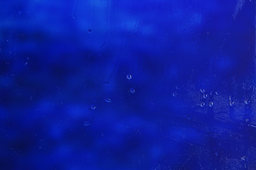 Glass with natural water drops