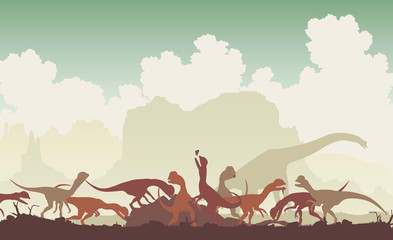 Dinosaur feast