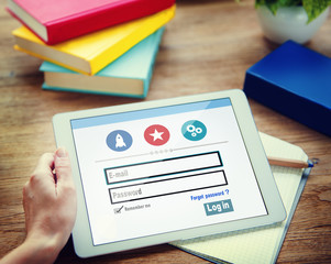 Log in Security Username Password Protection Privacy Concept