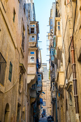 Fototapeta na wymiar Rue à La Valette, Malte