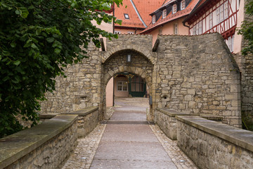Fototapeta na wymiar Zugang Burg