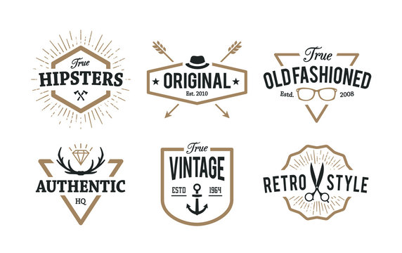 Hipster Emblems - Powered by Adobe