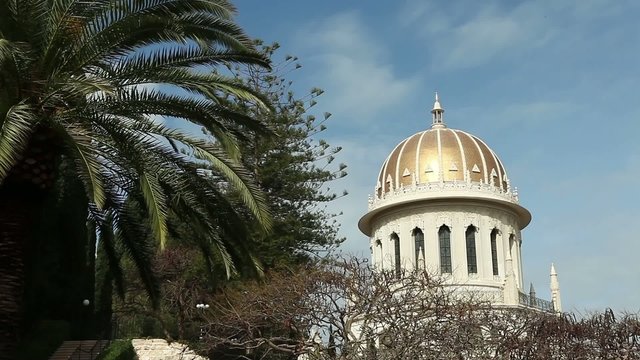 The Bahai temple and gardens in Haifa, Israel