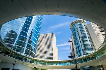 Fototapeten Skyscrapers against blue sky in downtown of Houston, Texas © f11photo