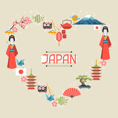 Japan background design.