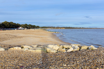 Mudeford beach near Christchurch Dorset England UK