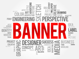 BANNER word cloud, business concept
