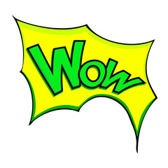 Wow! Comic Speech Bubble, Cartoon