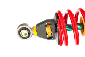 New red motorcycle suspension
