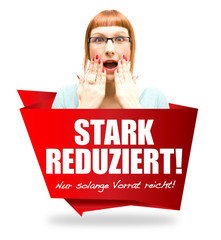 Stark reduziert! Button, Icon