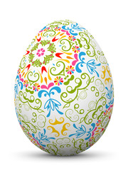 Osterei, verziert, Ornamente, Floral, bunt, Easter Egg, Easter