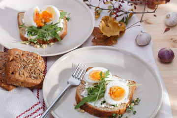 sandwiches with eggs