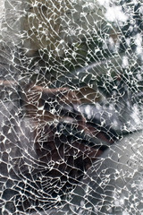 Damaged glass pattern background