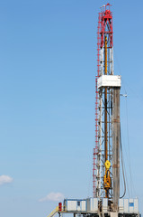 Fototapeta na wymiar land oil drilling rig mining industry