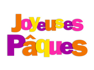 JOYEUSES PAQUES (carte œuf chocolat oeuf)