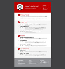 Obraz premium cv / resume template