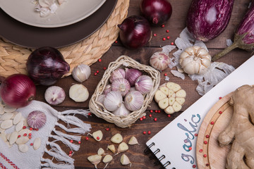 garlik and onions