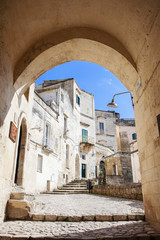 Street in Matera, Basilicata, Italy
