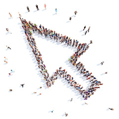 people in the form of cursor.