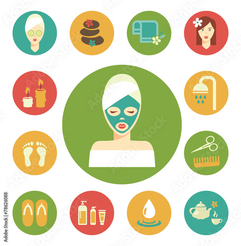 "Vector Salon Spa Icon Set" Stock image and royalty-free vector files on Fotolia.com - Pic 78626088