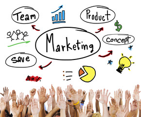 Marketing Strategy Team Business Commercial Advertising Concept