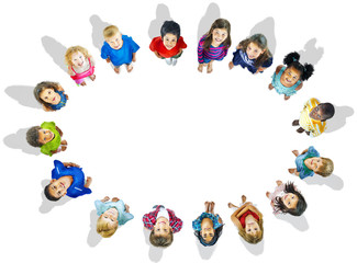 Diversity Children Happiness Innocence Friendship Concept
