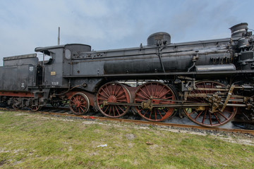 Fototapeta na wymiar Locomotiva a vapore 3