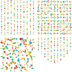 Bead pattern on white background